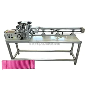 Computer Automatic Double Folding Webbing Belt Straps Edge Cutting Machine