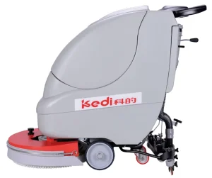 Cordless Rechargeable Walk-Behind Scrubber Dryer for Industrial Floor Cleaning