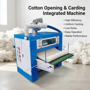 Cotton Opening Carding Machine for Cotton Waste and Comforter Filling