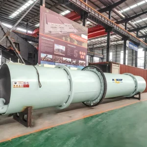 Cylinder Rotary Dryer with Gas Heating and Pump for Cement Clinker Construction
