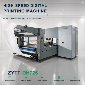DH726 Direct-to-Garment DTG Roll-to-Roll Printing Machine, 64 Heads, 8-Color, for Clothing