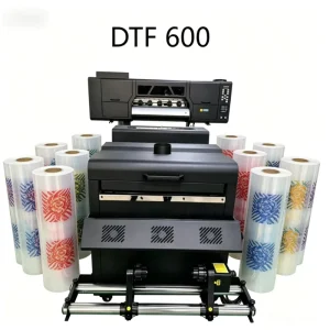 DTF 600 With 2 or 4 Printheads Factory Direct to Film (DTF) Inkjet Printer for Leather and Flex Print Material
