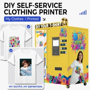 DTF Clothing Vending Machine with UV DTF Printer and Sublimation Printer