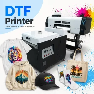 DTF Inkjet Transfer Printer with White Ink Circulation System and Printhead for T-Shirt Printing