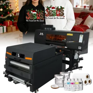 DTF Printer 60cm Width Direct-to-Film Printing Machine for Fabric Garment Textile T-Shirt Hoodie Mask