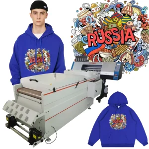 DTF Printer Mass Production T-Shirt Printing Machine with PET Film