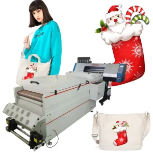 DTF Printer System with Roller, Powder Supplies, White DTF PET Ink