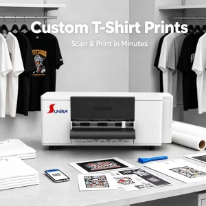 DTF Printer XP600 300MM Fully Automatic Heat Transfer High Resolution White Ink Circulation 5 Color No Computer