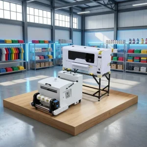 DTF T-shirt Printing Machine A3 30cm with 2 XP600 I1600 Heads
