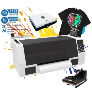 DTF Transfer Printer XP600 Printhead 33cm T-Shirt Textile Printing Direct-to-Film for Custom Designs