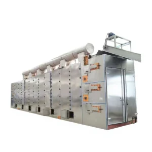 DW Series Industrial Food Processing Electric Heating Drying Equipment with Continuous Hot Air Flow Conveyor Mesh Belt Dryer Motor