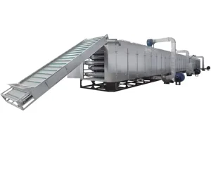 DWT2-10-3 Series Automatic Vegetable Conveyor Drum Drying Equipment for Food Processing with Gear and PLC