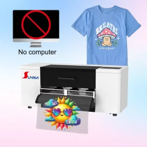 Desktop DTF Printer F1080 Phone Control Auto Cleaning WiFi USB Remote Print for T-Shirt Custom Store
