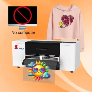 Desktop DTF Printer XP600 Phone QR Scan Print No Computer Automatic White Ink Stirring Built-in Cutter T-Shirt Printing