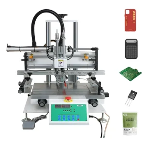 Desktop Semi-automatic Screen Printing Machine with Vacuum Table 300x500mm Flatbed Silk Screen Printer 1200Pcs/H 3050NV