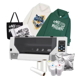 Digital A3 PET Film T-Shirt Textile Printing Machine, 30cm Width, I1600 Dual-Head