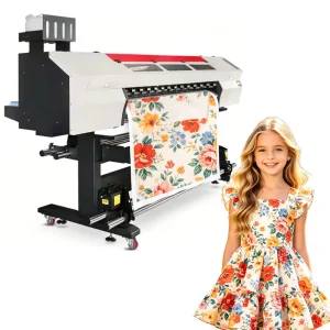 Digital Sublimation Printer for Cotton Polyester Fabric Heat Transfer Printing Machine for Flags Banners and Textiles