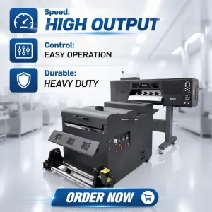 Digital T-Shirt Textile Printing Machine, Heat PET Film DTF Printer with Powder Shaker, 60cm