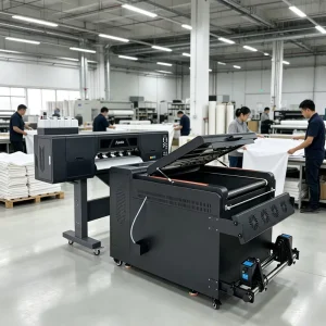 Direct-to-Film DTF Printer, 4 I3200 Heads, Digital Textile PET Film Printer for Any Fabric