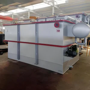 Dissolved Air Flotation Machine PLC Controlled with Pump and Pressure Vessel 500 L/Hour 70 kW 220 V Wastewater Treatment Plant