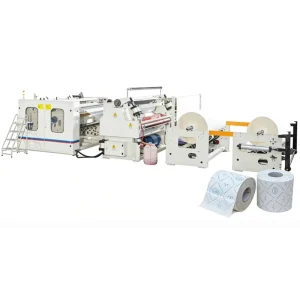 Double Color Glue Toilet Paper or Kitchen Towel Making Machine with CE and Hot Selling