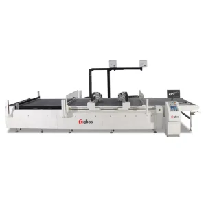 Double-Head Leather Oscillating Knife Cutting Machine for Shoe TPU Midsole Mesh Multi-Layer Cutting 1600 x 1600 mm