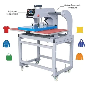 Double-Station Pneumatic Heat Press Machine for Jersey, DTF and Sublimation Printing