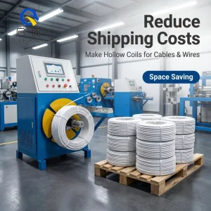 Dual-Use Coil Reel Coiling Take-Up Machine for Wire Rope, 500-630 mm Spool, Servo Cable Winding