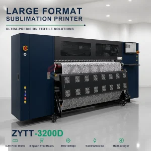 Dye Sublimation Printer 3200D 3.2m 350m²/h 8 I3200-A1 Printheads Roll-to-Roll Inkjet Machine for Fabric