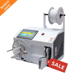 EW-20A-1 Rotary Wire Spool Rolling Belt Braiding and Wire Winding and Tying Machine, Tie Wrap Rotary Bundle Machine, <70 dBA