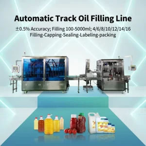 Edible Oil, Soybean Sauce, Vinegar, Palm Oil and Olive Oil Bottle Filling and Capping Production Line