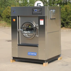 Electric 20kg Industrial Laundry Washer Aluminum Alloy No Special Foundation