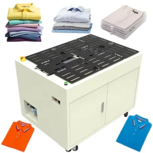 Electric Automatic Clothing Ironing and Folding Machine with Plastic Bag Packing for Apparel
