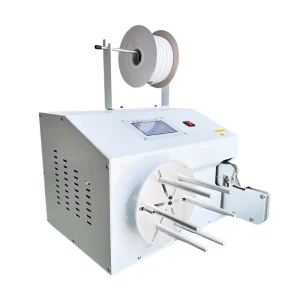 Electric Cable Coil Winder Spring Coiling Spiral Wire Winding Machine 300W Semi-Automatic Adjustable Twist Turns Thick Wide