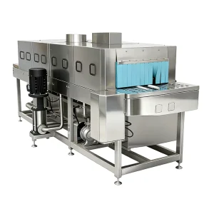 Electric Commercial Crate Washing Machine High Pressure Cold Water for Food and Beverage