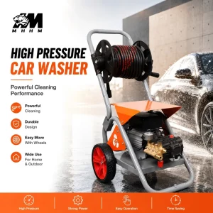 Electric High-Pressure Car Washer for Auto Detailing, Home Garage, and Outdoor Use