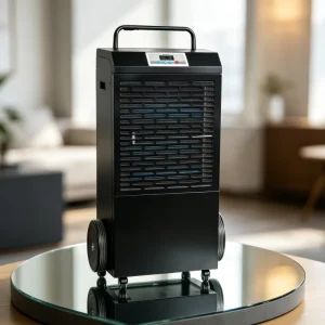 Electric Trolley-Type Industrial Dehumidifier 138L/D Mobile Commercial Warehouse Air Dryer