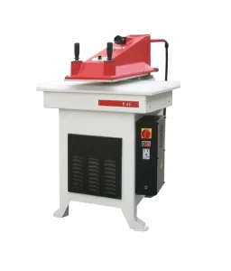 F50 Hydraulic Swing Arm Die Cutting Machine for Shoemaking and Leather Cutting, 27T, 100MM Max Power
