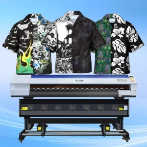 FD1900-3200 1900mm Dye Sublimation Textile Printer with External Air-Heat Dryer and Tension Take-up System