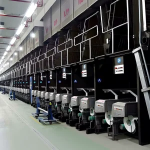 FDY Fiber Assembly Line for Spinning Drawing Polyester Filament Warranty Steel Construction 5000kg Capacity