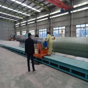 FRP/GRP Pipe & Tank Winding Machine with PLC Control Engine & Bearing