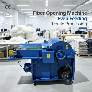 Fabric, Cotton and Sheep Wool Waste Fiber Opener Shredder Carding Recycling Machine