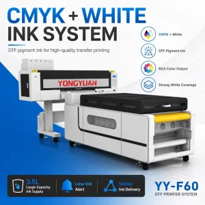 Factory 60cm DTF Printer 6 I3200 Heads with Powder Shaker Dryer for Print Businesses