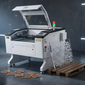 Factory Direct 7050 CO2 Laser Engraving and Cutting Machine with Built-in Water Chiller for Wood, Acrylic, Leather, Fabric, and DIY Crafts