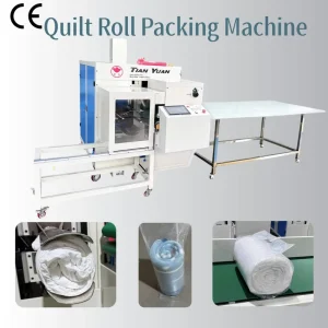 Factory Direct CE Certified Quilt Roll Packing Machine for Blankets and Pillows