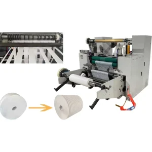 Factory Direct Jumbo Paper Roll Cutting and Rewinding Machine, 200 m/min Fabric Slitter