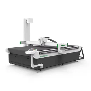 Factory Direct Projection Oscillating Knife Leather Cutting Machine with Conveyor Table