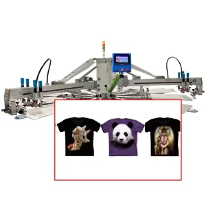 Factory Direct Sale Automatic Octopus 3-Color 12-Station Printing Machine