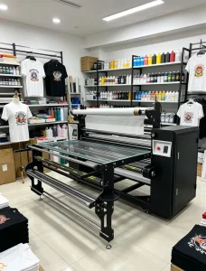 Factory Oil-Heated Large-Roller Calender Textile Sublimation Printing Machine Roll-to-Roll Roller Heat Transfer Press