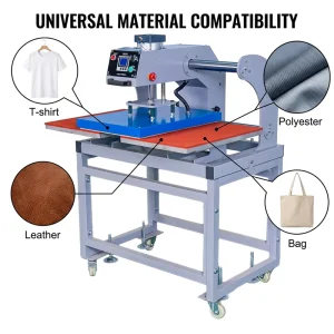 Factory Pneumatic Dual Station 16×24 Inch Heat Press Machine for T-Shirts, 40x60cm, Heat Transfer and Vinyl, Small Business